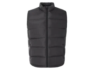 esmara Men Kamizelka pikowana męska PLUS SIZE XXL (Czarny, 8/XXL) - Kamizelki męskie - miniaturka - grafika 1