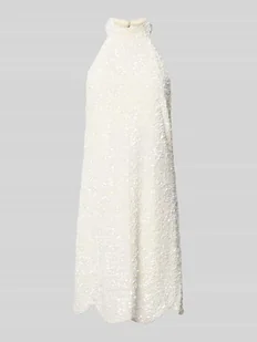 Sukienka koktajlowa o długości do kolan z cekinowym obszyciem model ‘MIRA’ - Sukienki - miniaturka - grafika 1