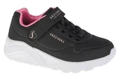 Buty dla dziewczynek - Skechers Uno Lite 310451L-BKRG dziewczęce sneakersy, czarne, rozmiar 32 - miniaturka - grafika 1