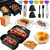 Akcesoria i części AGD - ZESTAW AKCESORIÓW FRYTKOWNICY AIRFRYER Philips 3000/5000 Dual Basket 3L/6L - miniaturka - grafika 1