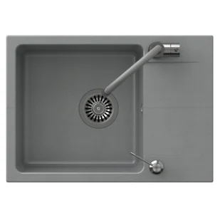 STEINER Zlewozmywak Marlon 116 Steingran Hybrid SMF6244GR-3323503GR Szary + bateria Maggie - Zlewozmywaki z baterią - miniaturka - grafika 1