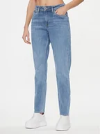 Spodnie damskie - Pepe Jeans Jeansy PL204591 Niebieski Tapered Fit - miniaturka - grafika 1