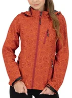 Kurtki damskie - Deproc Active damska kurtka softshellowa z odpinanym kapturem, kurtka przejściowa, wiatrówka Shelby Peak - miniaturka - grafika 1