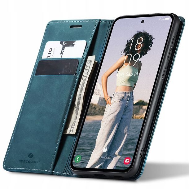 Eleganckie etui z klapką portfel kieszonka pokrowiec case do Galaxy A32 5G