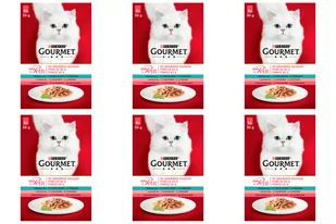 Purina Gourmet mon Petit Pokarm dla kotów MIX Rybny 72x50g 55311-uniw - Mokra karma dla kotów - miniaturka - grafika 1