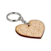 Dekoratorstwo - Brelok, serce geometryczne - miniaturka - grafika 1