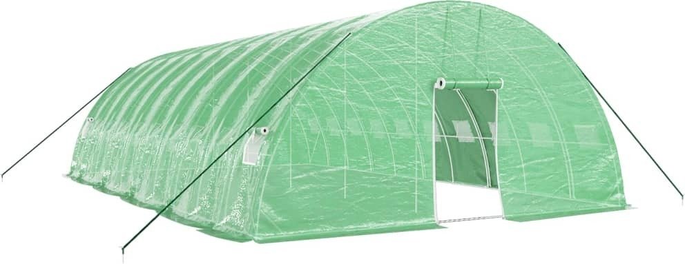 Prolenta Premium - Szklarnia z ramą stalową zielona 60 m² 10x6x2,85 m