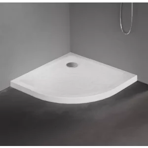 New Trendy B-0580 Brodzik MILD STONE akrylowy p$218łokrągy R55 90x90x4,5 czarny - Brodziki prysznicowe - miniaturka - grafika 1