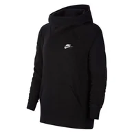 Bluzy sportowe damskie - Damska Bluza Z Kapturem Essentials Funnel Neck - miniaturka - grafika 1