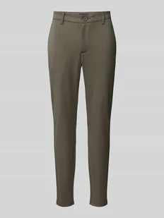 Spodnie o kroju tapered fit w jednolitym kolorze model ‘MARK’ - Spodnie męskie - miniaturka - grafika 1