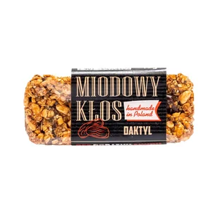 Pasieka Łysoń Baton Miodowy Kłos z Daktylem bez dodatku cukru 45g - Pasieka Łysoń - Batoniki - miniaturka - grafika 1