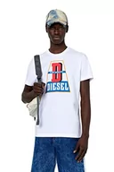 Koszulki męskie - Diesel Męski T-diegor-k61 T-shirt, 100-0 stopni, rozmiar XXL, 100-0 stopni, XXS - miniaturka - grafika 1