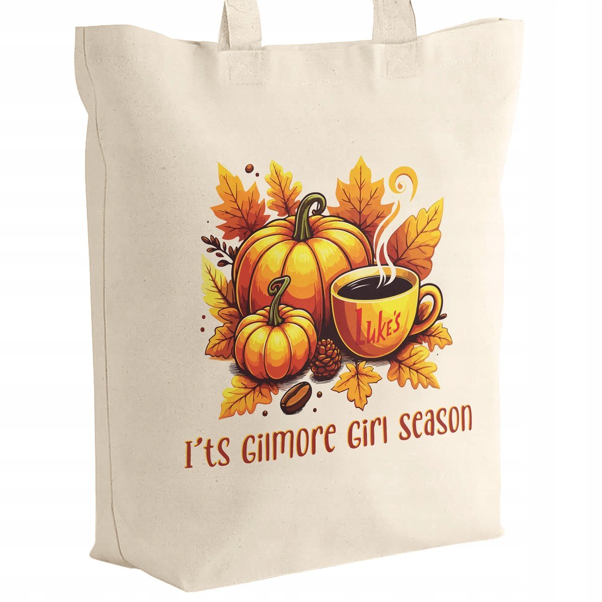 Torba bawełniana z dnem na zakupy Gilmore Girls Dla Fanów Serialu Prezent
