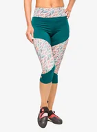 Sprzęt wspinaczkowy - Legginsy wspinaczkowe Ocun Rhea 3/4 Leggings - green deep teal - miniaturka - grafika 1