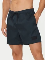 Kąpielówki męskie - Calvin Klein Swimwear Szorty kąpielowe KM0KM01023 Czarny Regular Fit - miniaturka - grafika 1