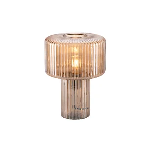 Paul Neuhaus Designerska lampa stołowa z bursztynowego szkła - Andro - Lampy stojące - miniaturka - grafika 1