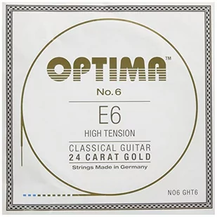 Optima No. 6 klasyczne stringi z 24-karatowego złota, E-6 High Tension - Struny gitarowe  - miniaturka - grafika 1