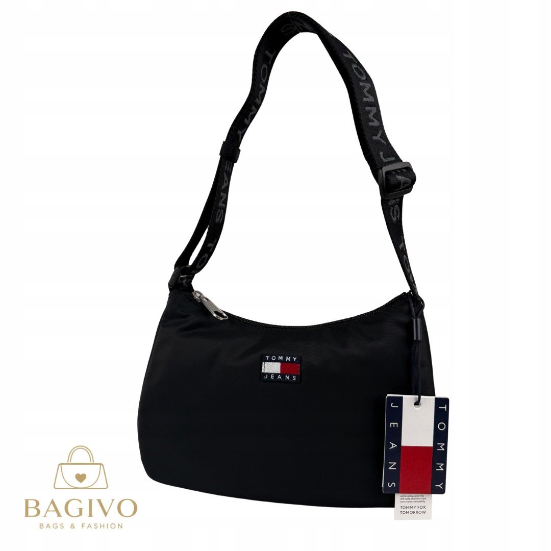 Tommy Jeans Daily Shoulder Bag czarna torba na ramię damska