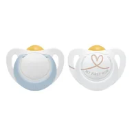 Smoczki uspokajające - NUK Smoczek uspokajający lateksowy Star 0-6m BOY, 2 szt. - >>> DARMOWA od 99zł <<< w 24h ! - miniaturka - grafika 1