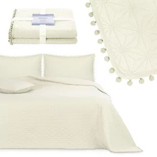 AmeliaHome narzuta na łóżko MEADORE kremowa 200x220 - Narzuty - miniaturka - grafika 1