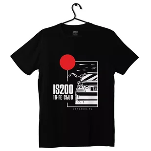 T-shirt koszulka Lexus IS IS200 JDM czarna-4XL - Odzież do sportów motorowych - miniaturka - grafika 1