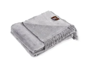 Koc bawełniany Cotton Cloud jasny szary 150x200 - Koce - miniaturka - grafika 1