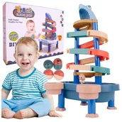 Zabawki sensoryczne - ﻿Tor Kulkowy Stolik Wodny Zjeżdżalnia Dla Malucha - miniaturka - grafika 1