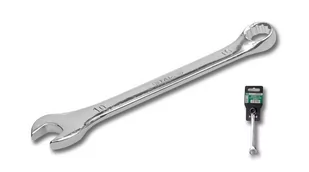 Klucz płasko-oczkowy polerowany 12 mm Stalco - S-48212 - Budowa OUTLET - miniaturka - grafika 1