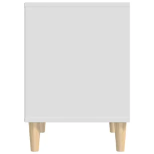 Lumarko Szafka nocna, biała, 40x35x50 cm, materiał drewnopochodny - Szafki nocne - miniaturka - grafika 7