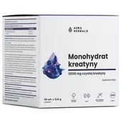Kreatyna - Aura Herbals Kreatyna, monohydrat, 30 saszetek x 3,41 g - miniaturka - grafika 1