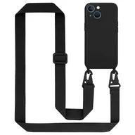 Etui i futerały do telefonów - Łańcuszek Etui Do Apple iPhone 13 MINI Pokrowiec w LIQUID CZARNY Silicone TPU Obudowa Ochronny Cadorabo - miniaturka - grafika 1