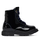 Buty dla dziewczynek - Trzewiki Tommy Hilfiger Lace-Up Bootie T1A5-34005-1237 M Granatowy - miniaturka - grafika 1