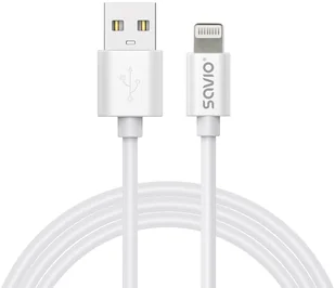 Savio CL-192 kabel USB 1 m USB A Biały - Kable USB - miniaturka - grafika 1