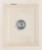 Zlewozmywaki - Zlewozmywak ceramiczny SYSTEMCERAM Mera 32 U Magnolie Korek automatyczny 5361 02 - miniaturka - grafika 1