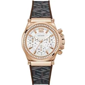 Zegarki damskie - Guess Charisma zegarek damski na pasku brązowy GW0621L5 - miniaturka - grafika 1