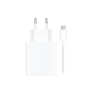Ładowarki do telefonów - Xiaomi Travel Charger Combo szybka ładowarka sieciowa USB-A 33W PD + kabel USB - USB Typ C biała (BHR6039EU) - miniaturka - grafika 1