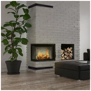 Kratki.pl Marek Bal Kominek powietrzny stalowy LUCY SLIM lewy BS 8 kW  160 LUCY/12/SLIM/L/BS - Kominki wolnostojące - miniaturka - grafika 1