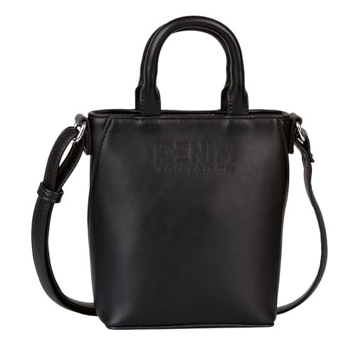 TOM TAILOR Denim bags Heidy damska torba na ramię mała czarna, czarny, moda