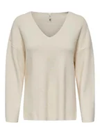 Swetry damskie - ONLY Sweter w kolorze kremowym - miniaturka - grafika 1