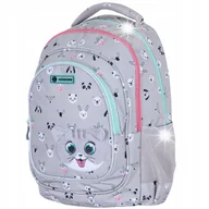 Plecaki szkolne i tornistry - PLECAK SZKOLNY TORNISTER Z KOTKIEM PLUSZ KLASA 1-3 - miniaturka - grafika 1