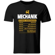 Koszulki męskie - GiTees, Koszulka męska, Mechanik Stawka Godzinowa. Prezent Dla Mechanika, rozmiar M - miniaturka - grafika 1
