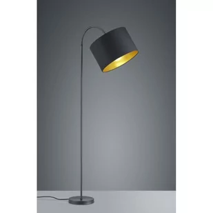 Trio Leuchten hostel lampa stojąca, metal, czarny mat/złoty 408290179 - Lampy stojące - miniaturka - grafika 1