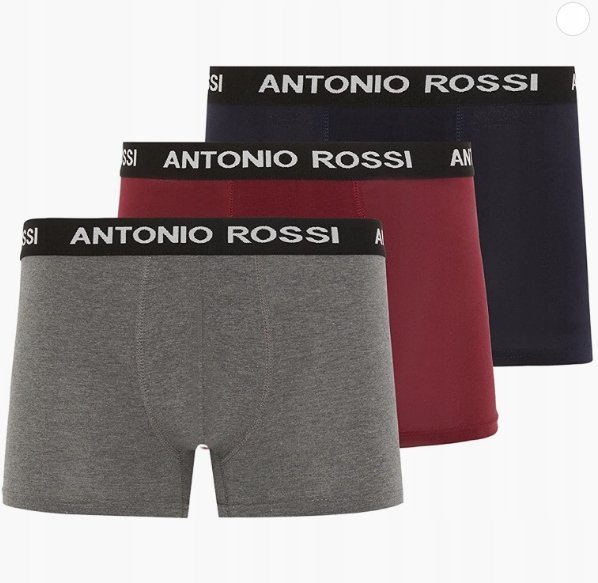 Antonio Rossi Bokserki Męskie Bawełna 3 Pak XL Jsb