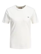 Koszulki i topy damskie - JJXX JXCathrine Slim T-shirt damski, Snow White/Szczegóły: black Emb, L - miniaturka - grafika 1