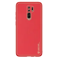 Etui i futerały do telefonów - Dux Ducis Yolo eleganckie etui pokrowiec ze skóry ekologicznej Xiaomi Redmi 9 Czerwony - miniaturka - grafika 1