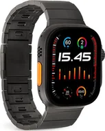Akcesoria do smartwatchy - Pasek Puro TITAN ze stali nierdzewnej do Apple Watch 42 / 44 / 45 / 49 mm - czarny - miniaturka - grafika 1