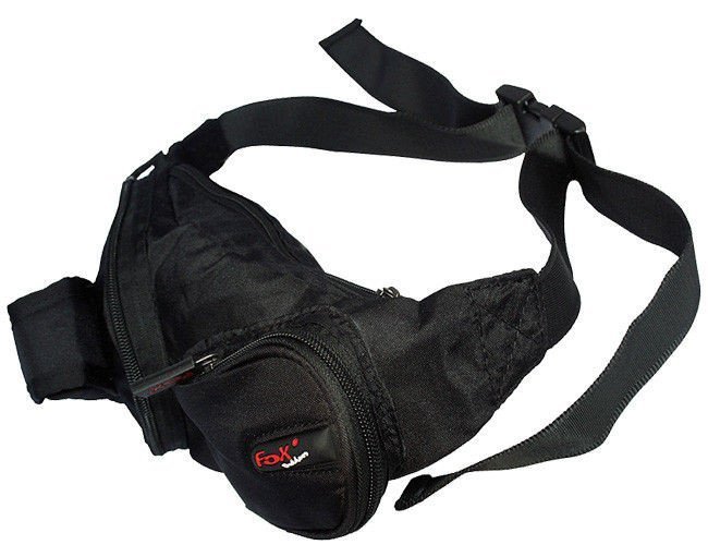 Fox Outdoor Saszetka Nerka Biodrowa Czarna - Czarny