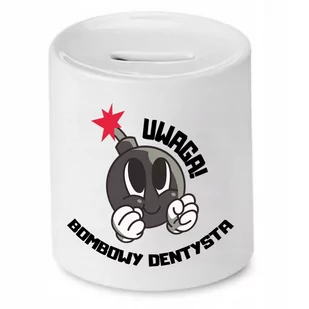 SKARBONKA DLA DENTYSTY BOMBOWY DENTYSTA PREZENT z Nadrukiem ze Zdjęciem - Skarbonki - miniaturka - grafika 1