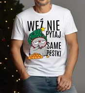 Koszulki męskie - Męska świąteczna koszulka na prezent pod choinkę - miniaturka - grafika 1