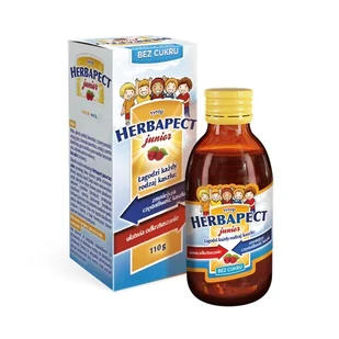 AFLOFARM FARMACJA POLSKA SP. Z O.O. Herbapect Junior bez cukru syrop 110 g Wysyłka kurierem tylko 10,99 zł - Przeziębienie i grypa - miniaturka - grafika 1